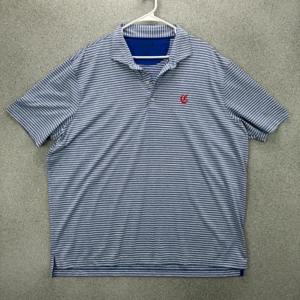 Johnnie-O Mens XXL Cincinnati Reds Performance Polo Shirt Short Sleeve Golf - Picture 3 of 11